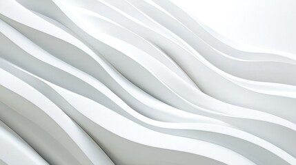 Abstract White Wavy Pattern