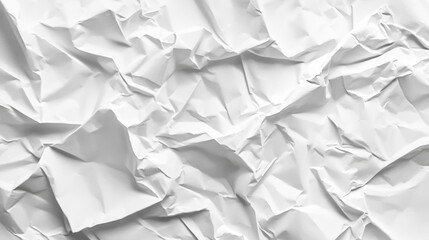 Obraz premium Abstract White Crumpled Paper Texture