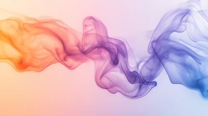 Fototapeta premium Abstract Swirling Orange and Purple Smoke