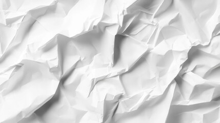 Obraz premium Crumpled White Paper Texture