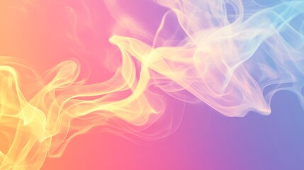Obraz premium Abstract Swirling Smoke in Pastel Colors