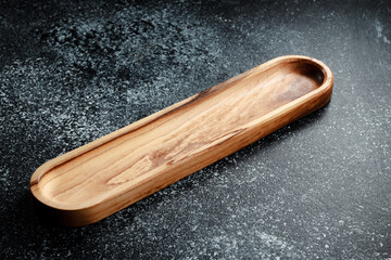 The sideboard is made of wood for serving snacks, fruits, nuts, cheeses, meats and original serving...