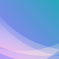 ピンクとブルーの抽象的な曲線の正方形の背景イラスト