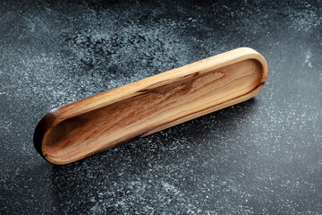 The sideboard is made of wood for serving snacks, fruits, nuts, cheeses, meats and original serving...