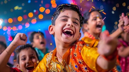 Obraz premium Children Enjoying Traditional Games and Celebrating Joyfully