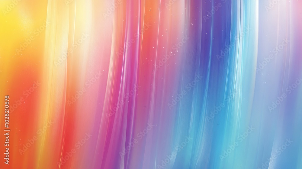 Poster vibrant abstract rainbow colored background with blurred lines creating sense of movement and energy