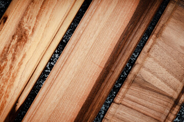 The sideboard is made of wood for serving snacks, fruits, nuts, cheeses, meats and original serving...