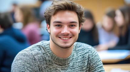 Portrait of a Young Man Smiling