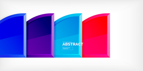 Glossy circles geometric background. Vector Illustration For Wallpaper, Banner, Background, Card, Book Illustration, landing page