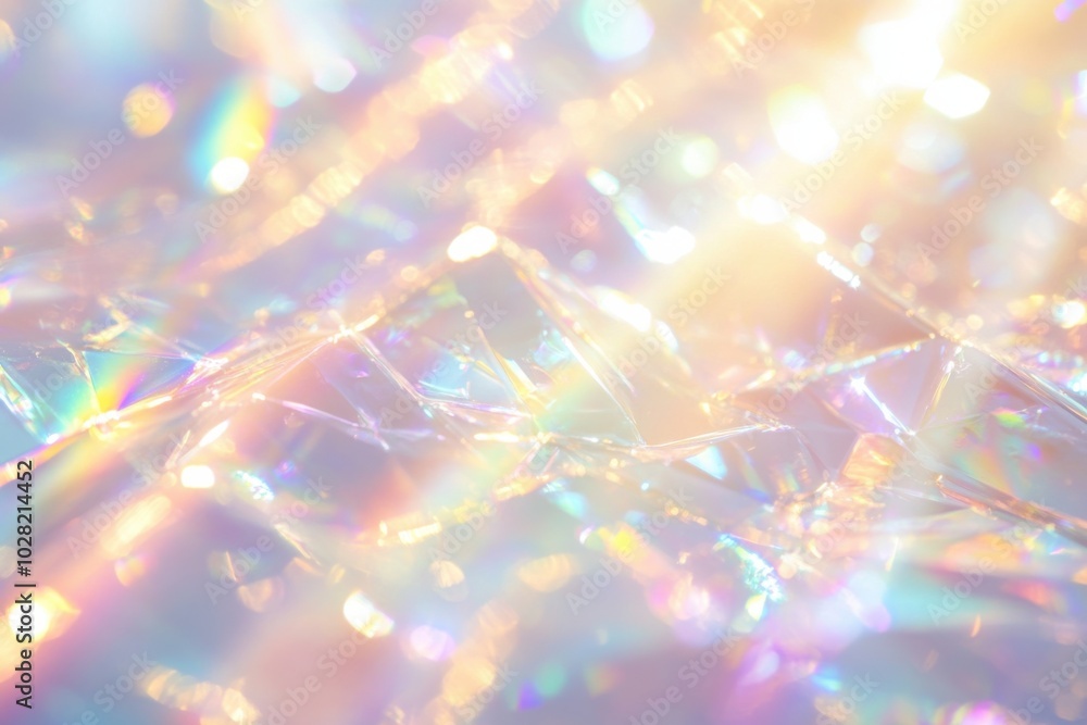 Poster holographic light effect background with shimmering colors and reflections creates vibrant and ether
