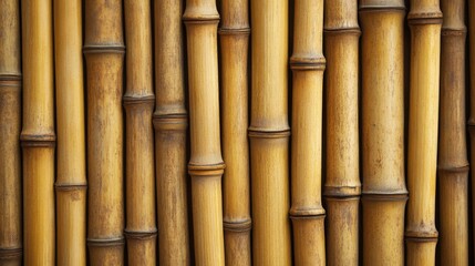 Fototapeta premium Close-Up of Interwoven Natural Bamboo Stalks