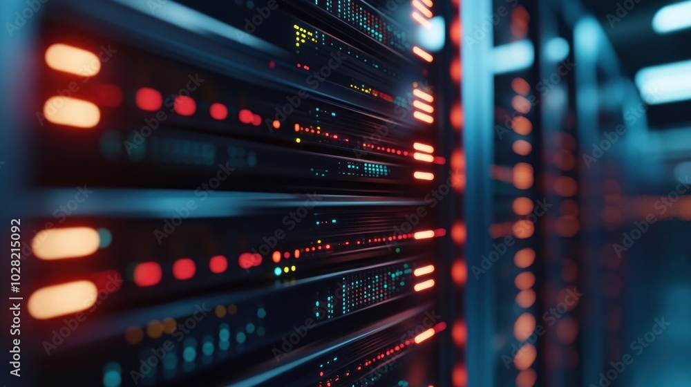 Poster server racks in a data center