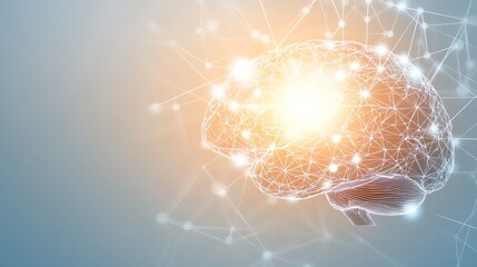 Close-up of human brain with intricate neural pathways, symbolizing cognitive biases and complex thought processes, ideal for educational or scientific presentations.