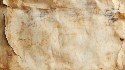 Aged and Worn Paper Texture with Stains and Marks