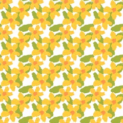 Yellow Flowers pattern 