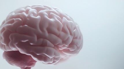 Close-up of human brain with intricate neural pathways, symbolizing cognitive biases and complex thought processes, ideal for educational or scientific presentations.