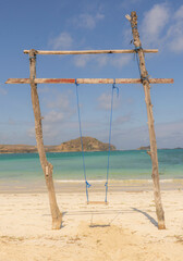 Tanjung Aan Beach Indonesia Lombok Kuta Swing
