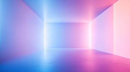 Neon Lights in an Empty Room