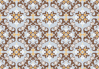 Damask pattern,Tribal ethnic fabric,elegant pattern designs woven fabric.Pattern motif,flora,geometric, texture design for wallpaper,wrapping,clothing,table linens,rug,carpet,damask design fabric.