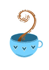 Taza de café celeste