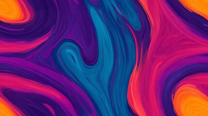 Fototapeta premium Abstract colorful swirl pattern, vibrant mix of blue, purple, and orange hues.