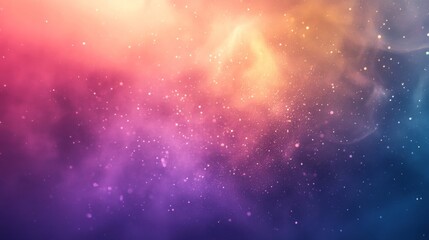 Fototapeta premium Abstract Colorful Background with Glowing Particles and Clouds