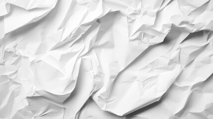 Obraz premium Crumpled White Paper Texture