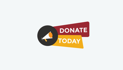 Donate today Countdown number banner templates. time icon. Vector Illustration 