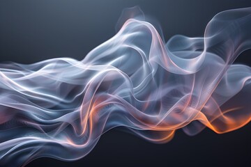 Obraz premium A close up of smoke on a black background