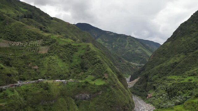 view of mountains and valey