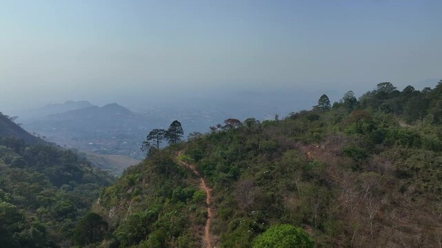 Aerial view from Zomba Plateau, Malawi.