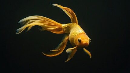 Golden Fish in Dark Water