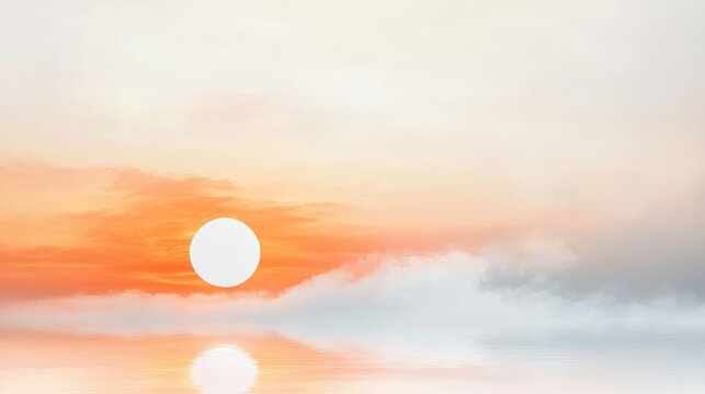 Stunning sunset sky with vibrant colors and dramatic cloud formations