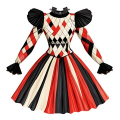 Obraz premium red and white dress