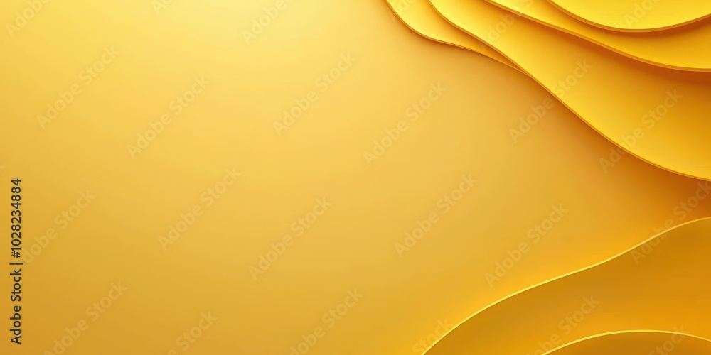 Poster a bold yellow background with a soft gradient from dark to light, creating depth and energy.