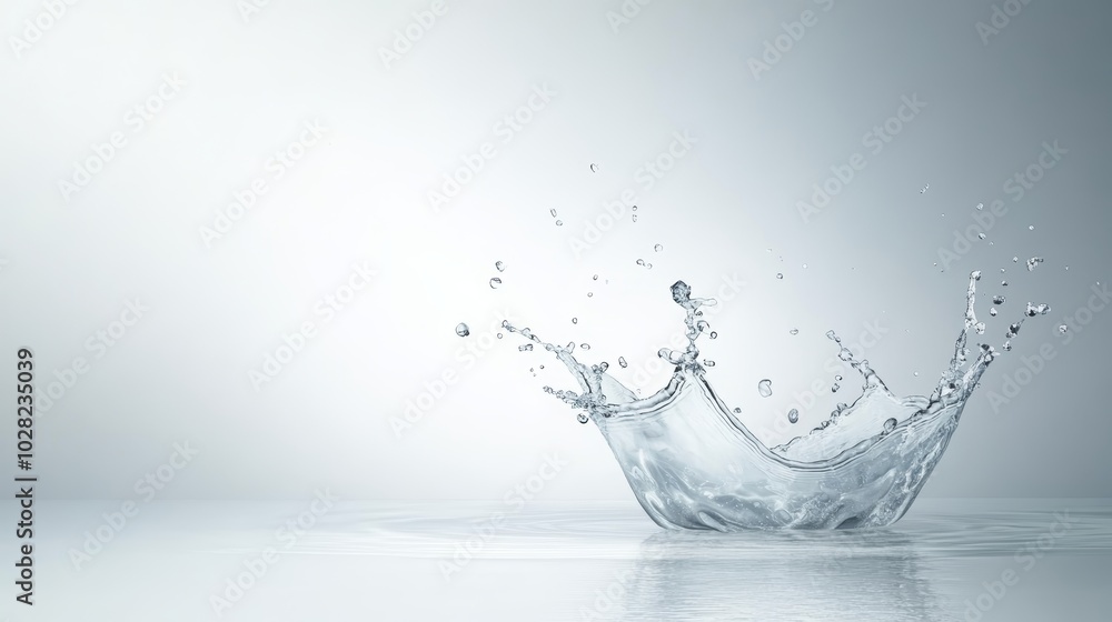 Wall mural dynamic water splash captivating display of liquid energy in motion