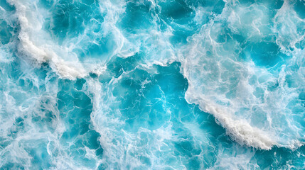 Ocean Waves, Top View.