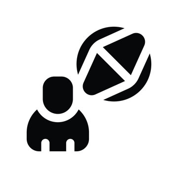 recommend clip art: working direction icon. vector glyph icon for your website, mobile, presentation, and logo design.