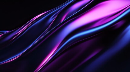 Obraz premium Abstract Purple and Blue Wavy Background