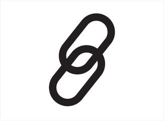 Obraz premium hyperlink, link, connection icon vector isolated white