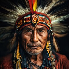 Obraz premium Indigenous nomads Asia