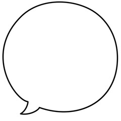 ペンで描いたような丸い吹き出し