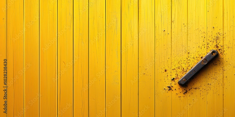 Poster a grungy yellow background with splashes of darker tones and rough textures for an edgy design.