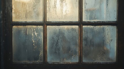 A Frosted Window Pane with Distorted Light