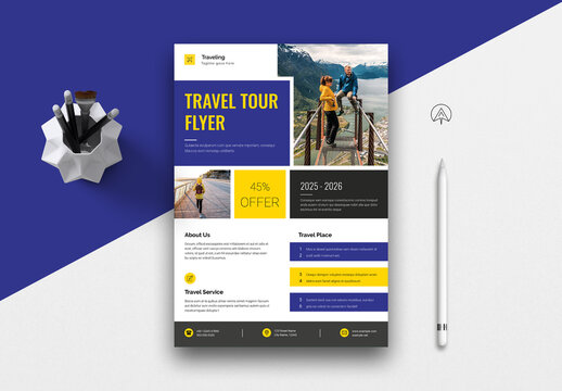 Travel Tour Flyer Template