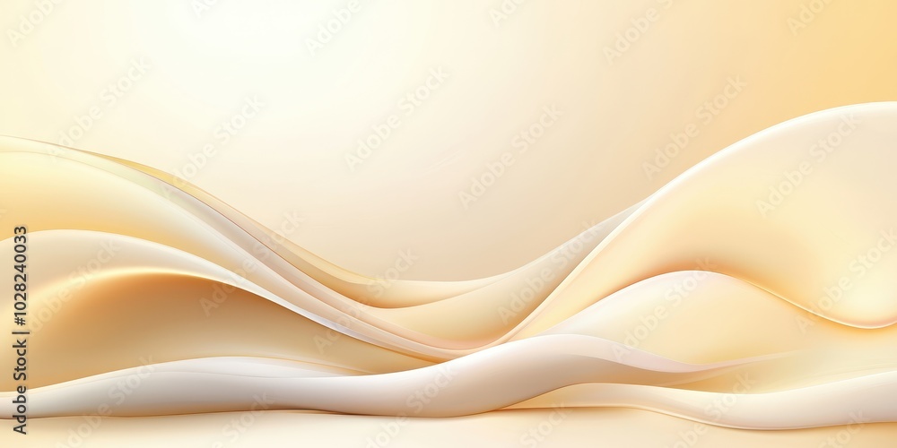 Poster a pale light yellow background with subtle gradients and a soft glow for a calming effect.