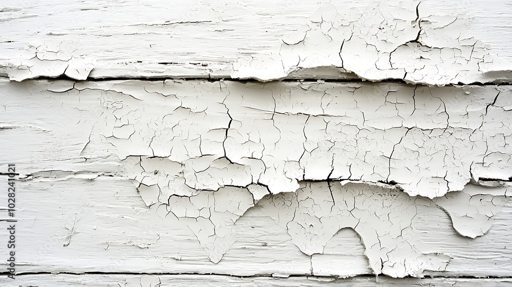 Poster White wooden background with crackling effect High resolution Copy space Top view : Generative AI