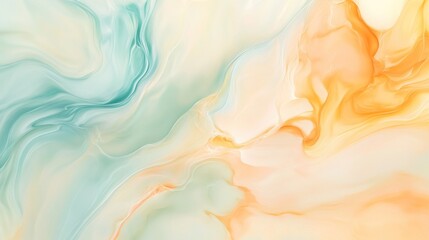 Obraz premium Abstract Marble Texture in Blue and Orange Tones