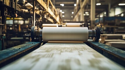 A luxury paper production facility, creating high-end stationery with exquisite texture and finish, perfect for premium writing materials and personalized correspondence