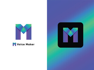 m letter Logo Design Template